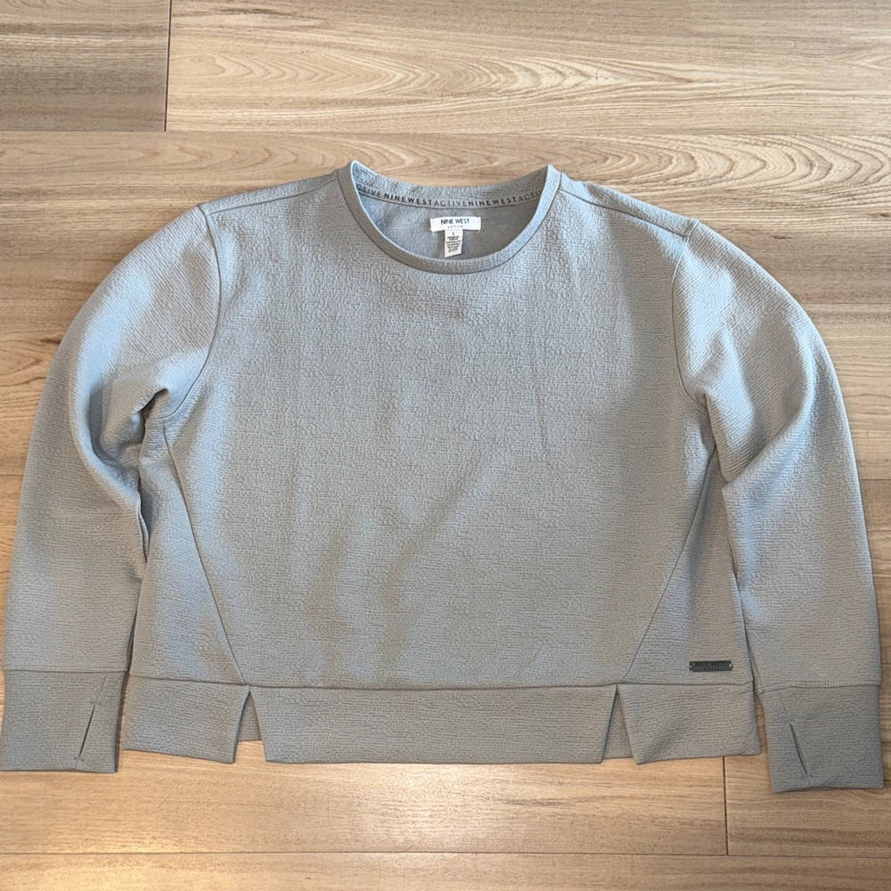 Nine West Active Gray Workout Sweater